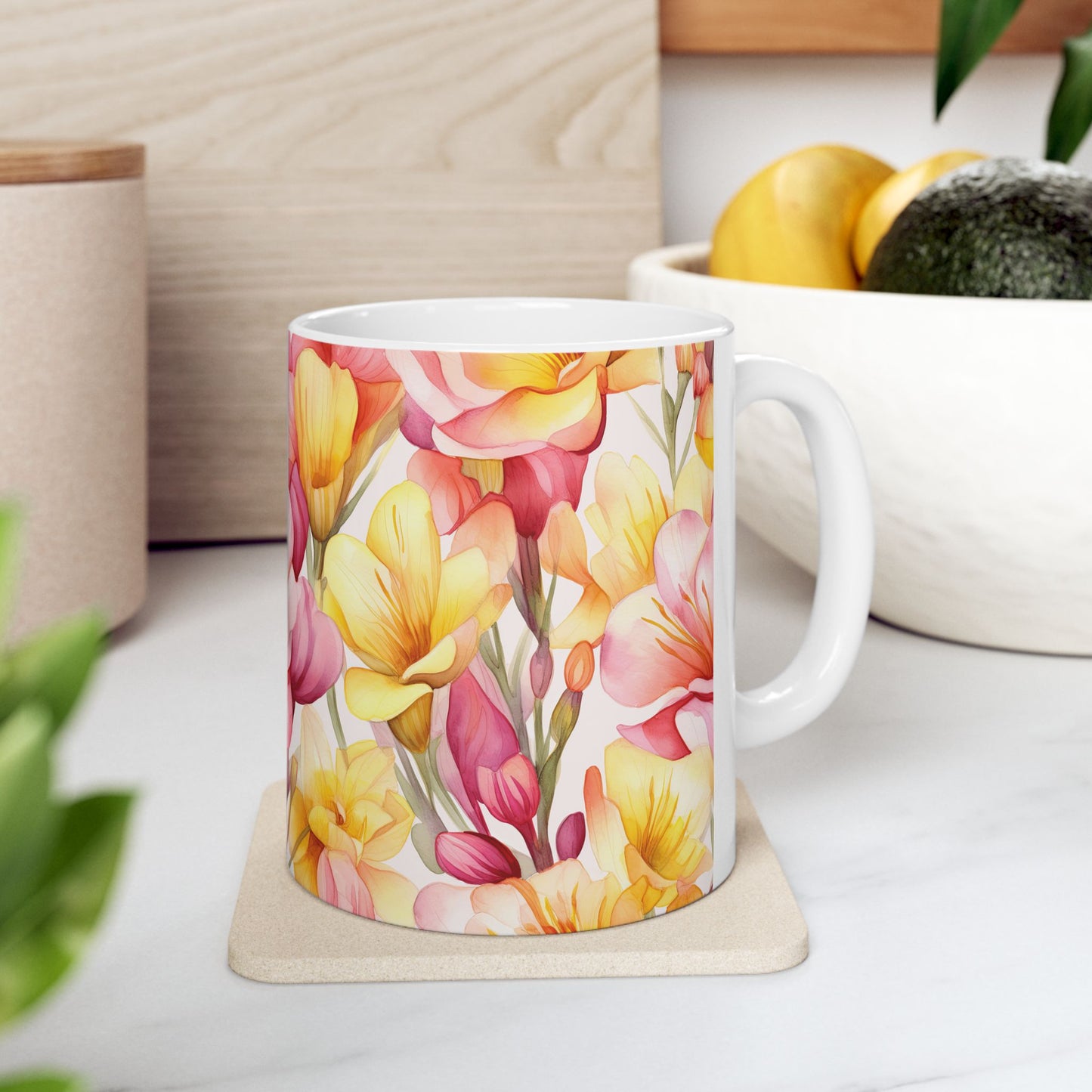 JAFFIRMATIONS, Custom ceramic11oz designer coffee and tea cups