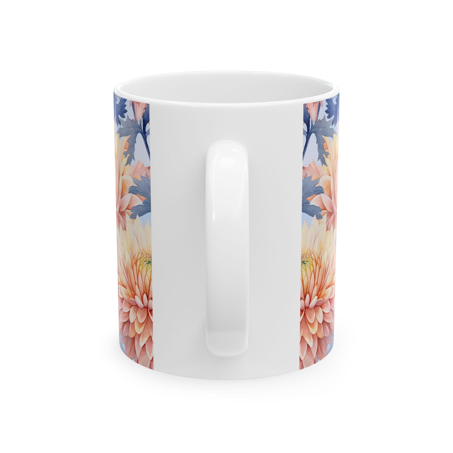 Ceramic Mug, (11oz, )JAFFIRMATIONS, Custom ceramic11oz designer coffee and tea cups