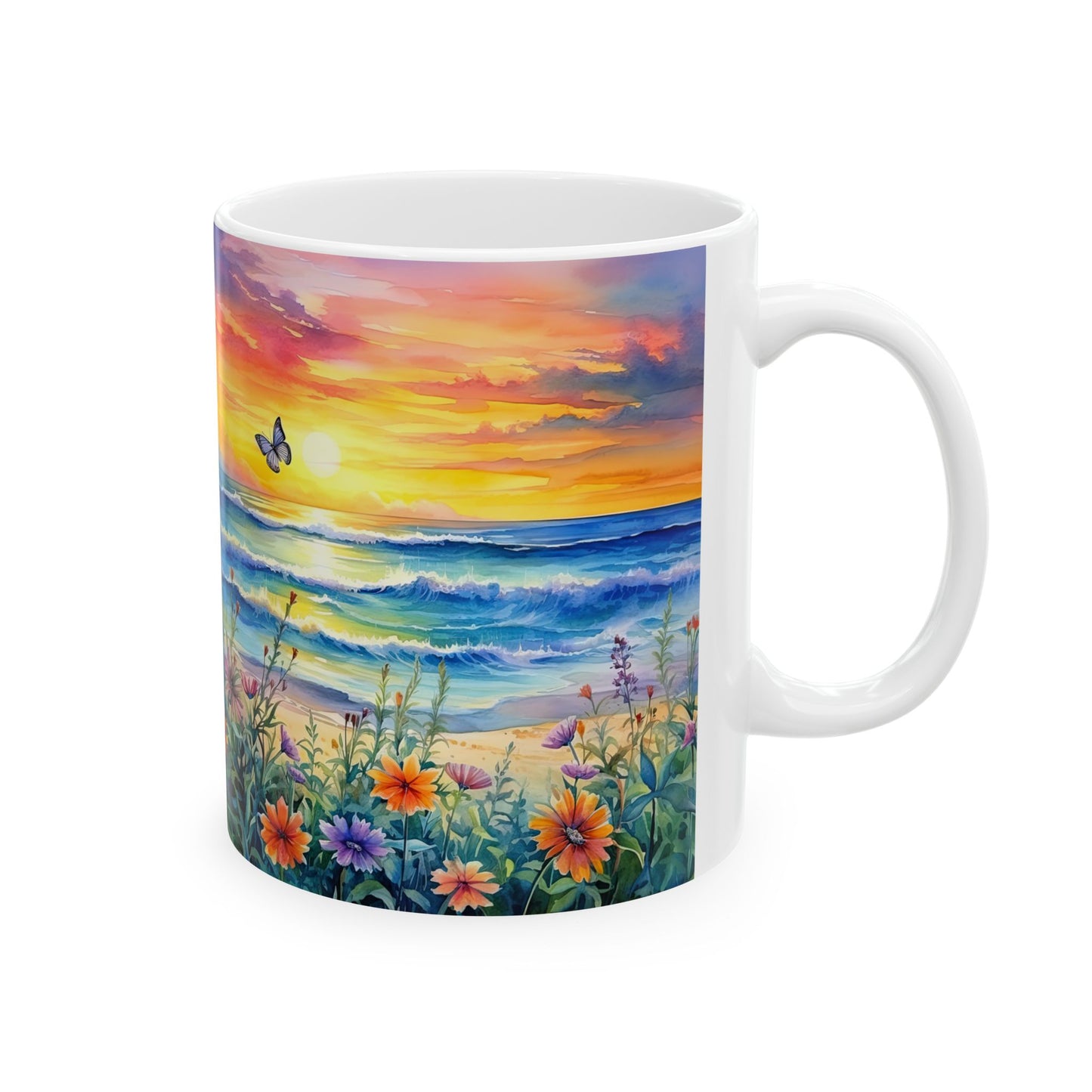 Ceramic Mug, (11oz,)