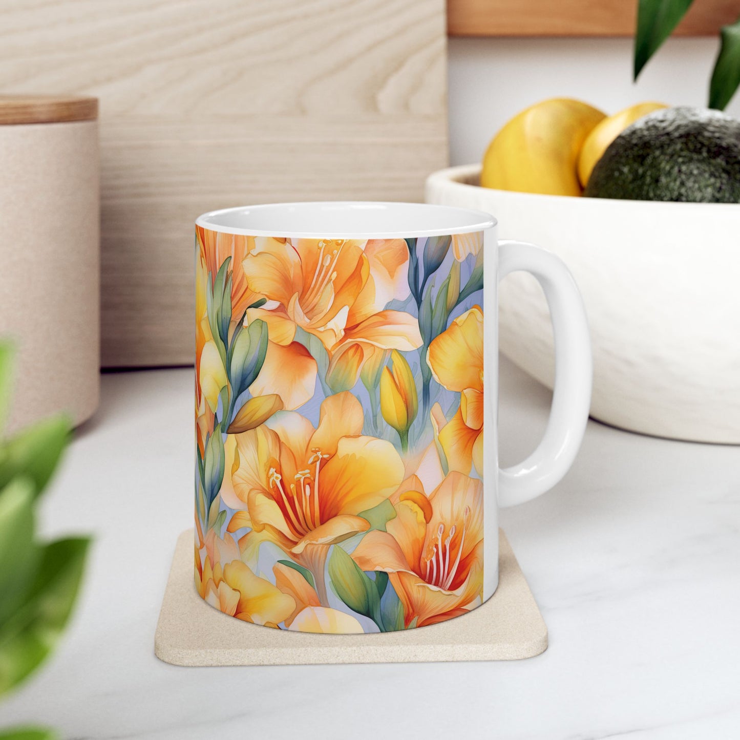 JAFFIRMATIONS, Custom ceramic11oz designer coffee and tea cups