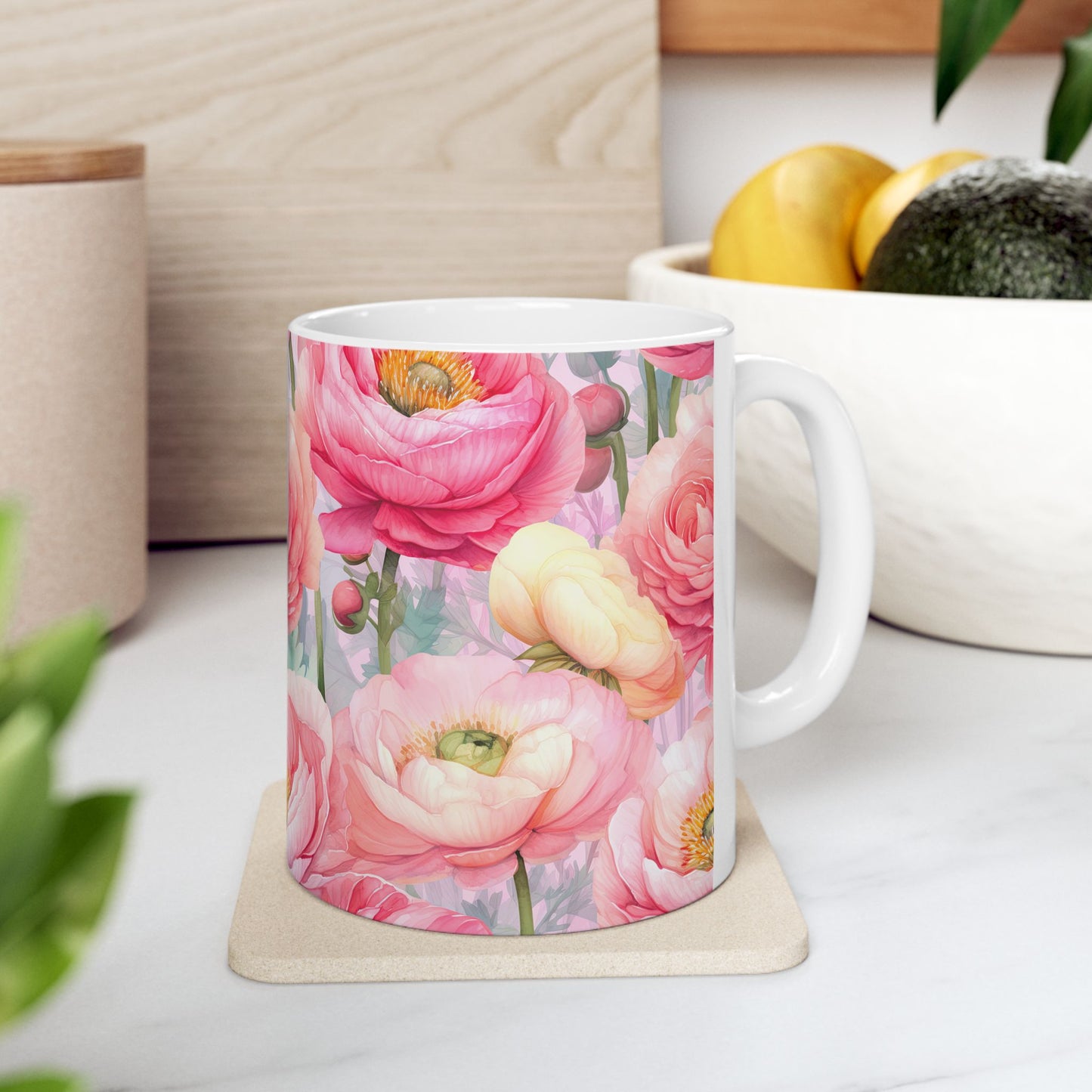 JAFFIRMATIONS, Custom ceramic11oz designer coffee and tea cups