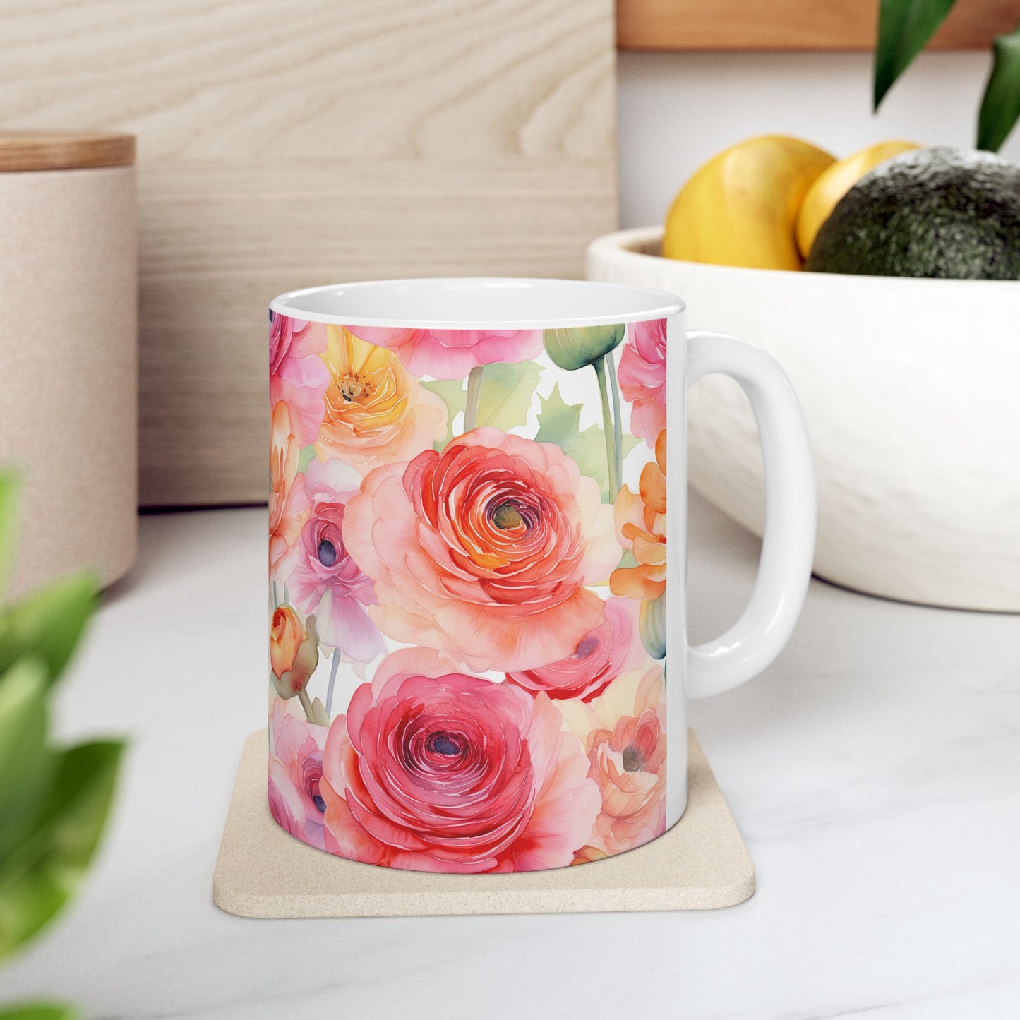 JAFFIRMATIONS, Custom ceramic11oz designer coffee and tea cups