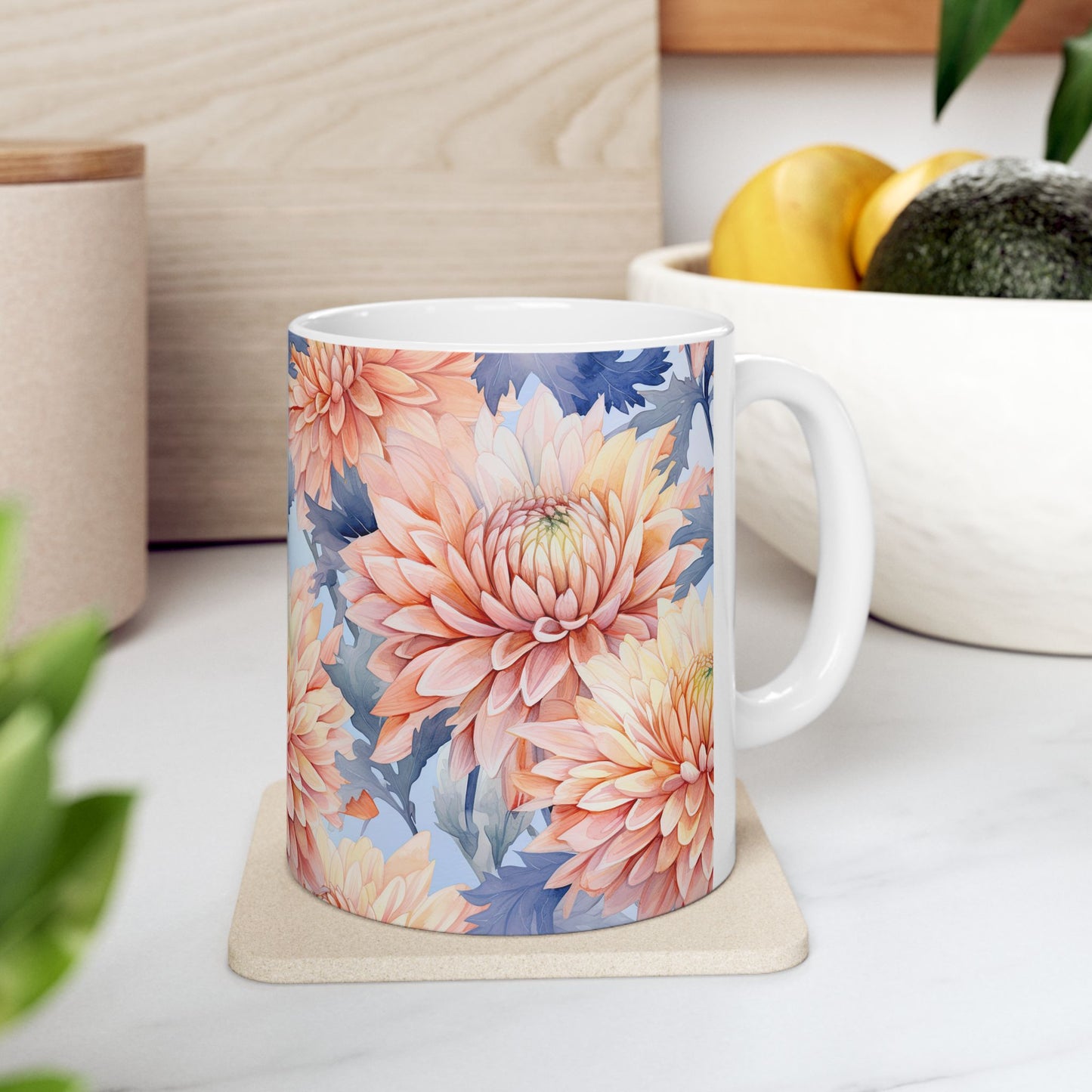 JAFFIRMATIONS, Custom ceramic11oz designer coffee and tea cups