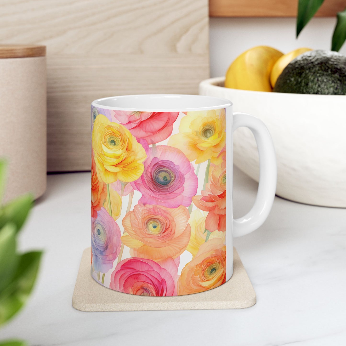 JAFFIRMATIONS, Custom ceramic11oz designer coffee and tea cups