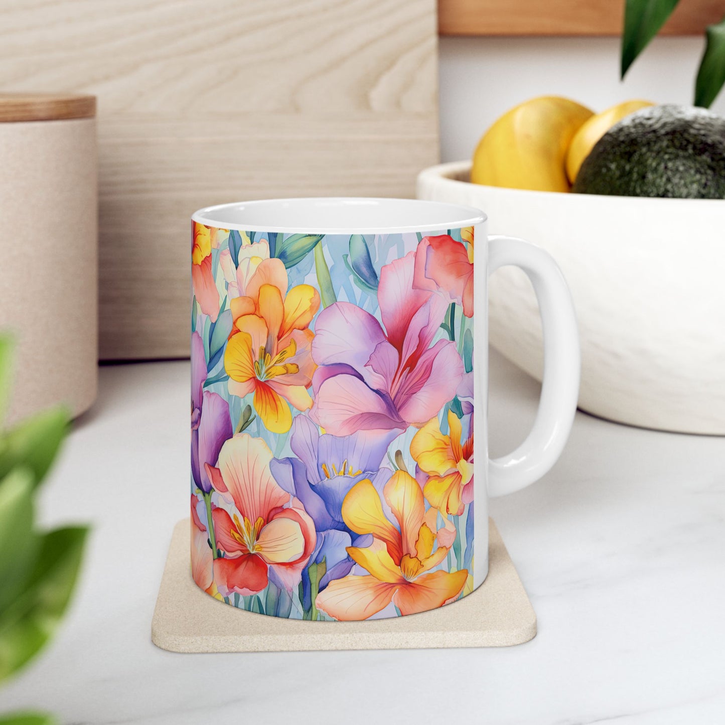 JAFFIRMATIONS, Custom ceramic11oz designer coffee and tea cups