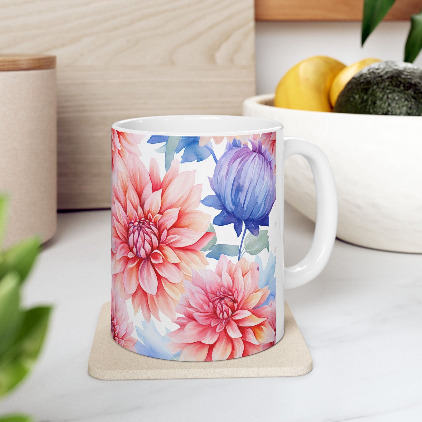 JAFFIRMATIONS, Custom ceramic11oz designer coffee and tea cups